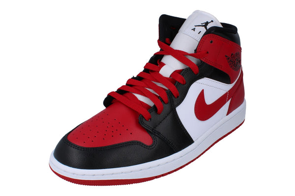 Nike Womens Air Jordan 1 Mid Trainers Bq6472  079 - Black Gym Red White 079 - Photo 0