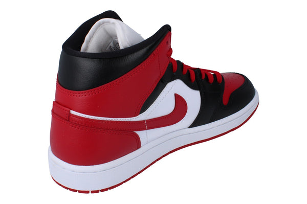 Nike Womens Air Jordan 1 Mid Trainers Bq6472  079 - Black Gym Red White 079 - Photo 0