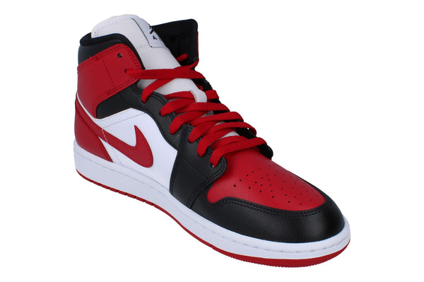 Nike Womens Air Jordan 1 Mid Trainers Bq6472  079 - Black Gym Red White 079 - Photo 0
