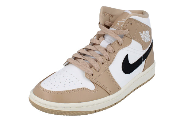 Nike Womens Air Jordan 1 Mid Trainers Bq6472 103 - Sail Black Desert 103 - Photo 0