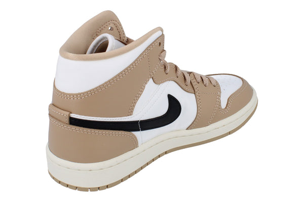 Nike Womens Air Jordan 1 Mid Trainers Bq6472 103 - Sail Black Desert 103 - Photo 0