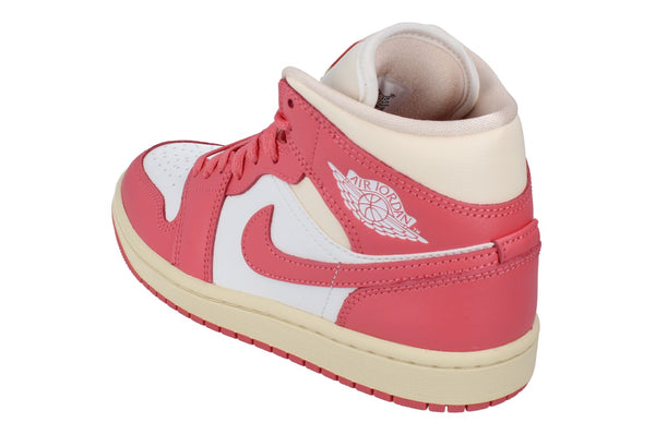 Nike Womens Air Jordan 1 Mid Trainers Bq6472 109 - Sail Pink Salt Guava Ice 109 - Photo 0