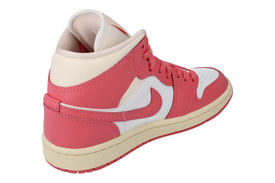 Nike Womens Air Jordan 1 Mid Trainers Bq6472 109 - Sail Pink Salt Guava Ice 109 - Photo 2