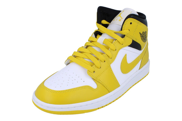 Nike Womens Air Jordan 1 Mid Trainers Bq6472 170 - White Vivid Sulphur Black 170 - Photo 0