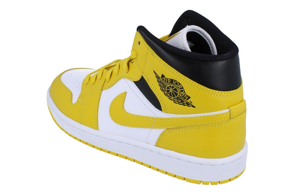 Nike Womens Air Jordan 1 Mid Trainers Bq6472 170 - White Vivid Sulphur Black 170 - Photo 0