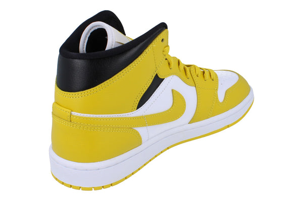 Nike Womens Air Jordan 1 Mid Trainers Bq6472 170 - White Vivid Sulphur Black 170 - Photo 0