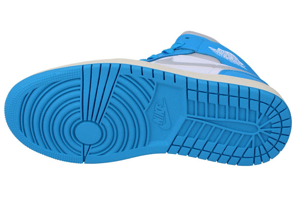 Nike Womens Air Jordan 1 Mid Trainers Bq6472  400 - Dark Powder Blue Neutral Grey 400 - Photo 0