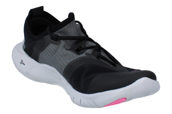 Nike Free Rn 5.0 2020 Gs Running Trainers Cj2079 001 - Black Pink Glow Smoke White 001 - Photo 0