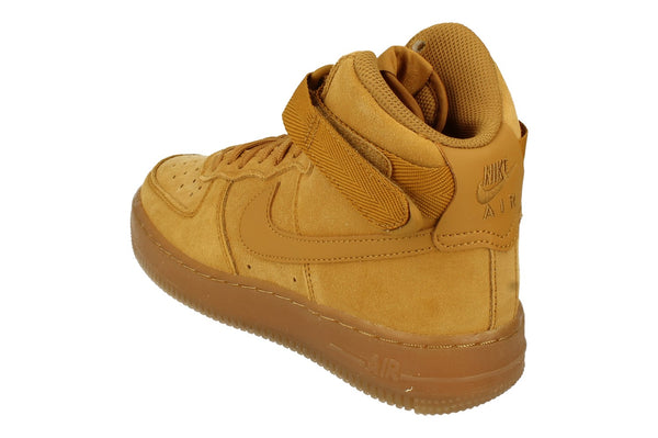 Nike Air Force 1 High Le GS Trainers CK0262  700 - Wheat Gum Light Brown 700 - Photo 0