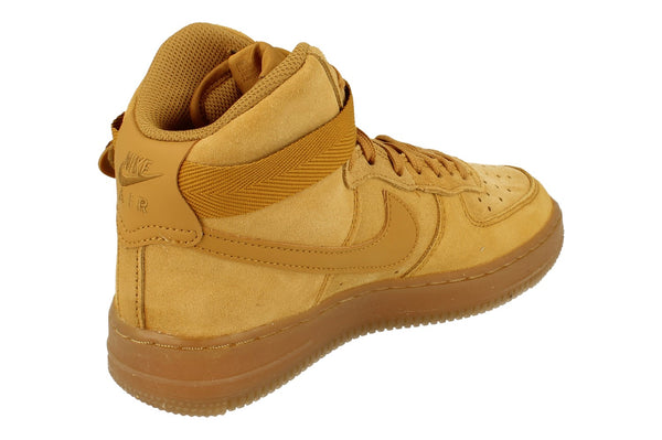 Nike Air Force 1 High Le GS Trainers CK0262  700 - Wheat Gum Light Brown 700 - Photo 0