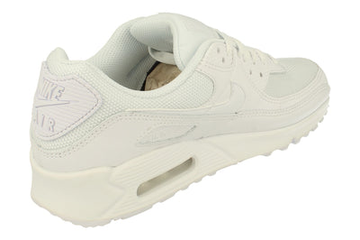 Nike Air Max 90 Mens Trainers Cn8490 100 - White White Grey Wolf 100 - Photo 2