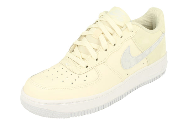 Nike Air Force 1 GS Trainers Ct3839  110 - Pale Ivory Football Grey 110 - Photo 0