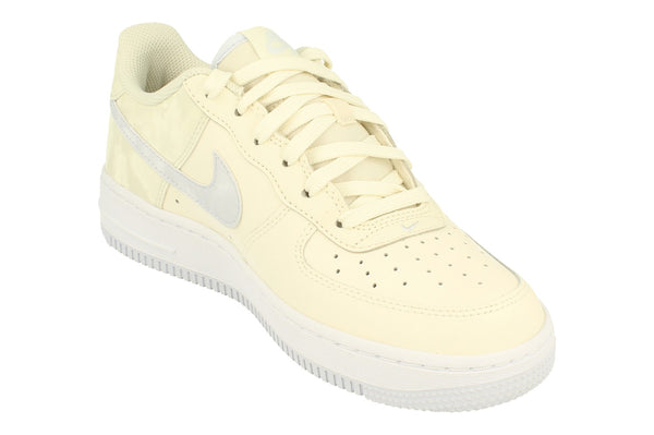 Nike Air Force 1 GS Trainers Ct3839  110 - Pale Ivory Football Grey 110 - Photo 0