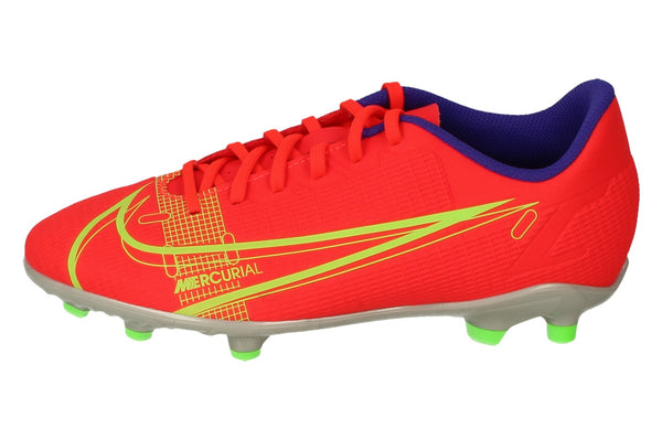 Nike Junior Vapor 14 Club Fg/Mg Football Boots Cv0823  600 - Bright Crimson Metallic Silver 600 - Photo 0