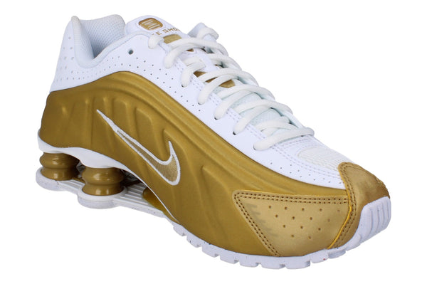Nike Shox R4 Gs Running Trainers Cw2626 700 - Metallic Gold 700 - Photo 0