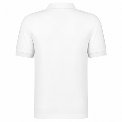 Burberry Mens Hartford Zip Polo Shirt - White