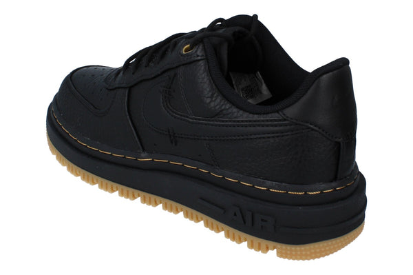 Nike Air Force 1 Luxe Mens Trainers Db4109 001 - Black Bucktan Gum Yellow 001 - Photo 0