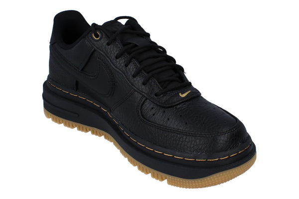Nike Air Force 1 Luxe Mens Trainers Db4109 001 - Black Bucktan Gum Yellow 001 - Photo 0