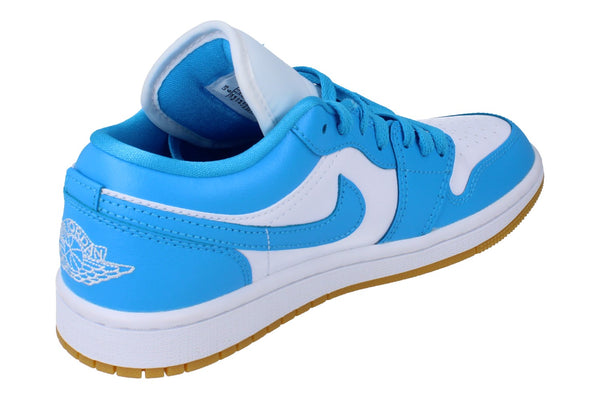 Nike Womens Air Jordan 1 Low Trainers Dc0774  104 - White Dark Powder Blue 104 - Photo 0