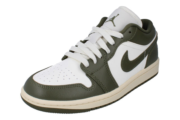 Nike Womens Air Jordan 1 Low Trainers Dc0774 122 - Sail Medium Olive Coconut Milk 122 - Photo 0