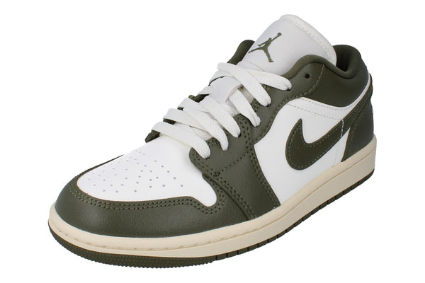 Nike Womens Air Jordan 1 Low Trainers Dc0774 122 - Sail Medium Olive Coconut Milk 122 - Photo 0