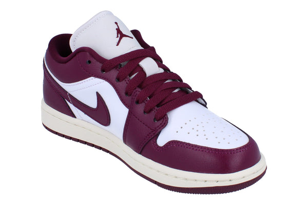 Nike Womens Air Jordan 1 Low Trainers Dc0774 161 - White Bordeaux Sail 161 - Photo 0