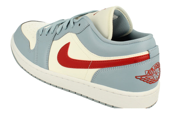 Nike Womens Air Jordan 1 Low Trainers Dc0774  164 - Sail Dune Red Blue Grey White 164 - Photo 0