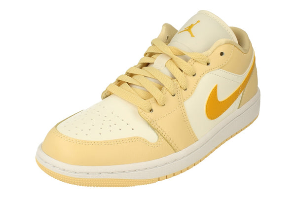 Nike Womens Air Jordan 1 Low Trainers Dc0774  170 - Sail Yellow Chrome Pale Vanilla 170 - Photo 0