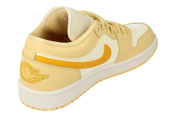Nike Womens Air Jordan 1 Low Trainers Dc0774  170 - Sail Yellow Chrome Pale Vanilla 170 - Photo 0