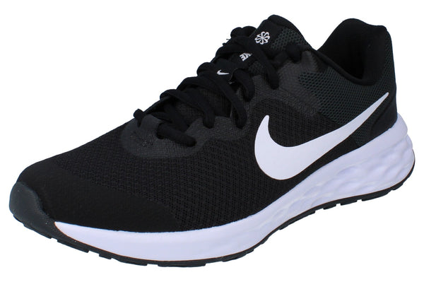 Nike Revolution 6 NN GS Trainers Dd1096 003 - Black White Dark Smoke Grey 003 - Photo 0