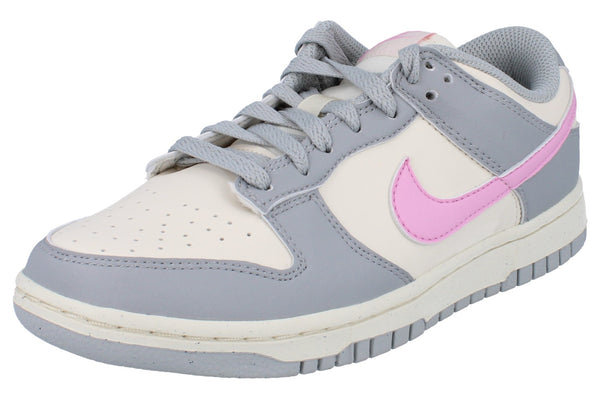 Nike Womens Dunk Low Next Nature Womens Trainers Dd1873 002 - Light Smoke Grey Pink Rise 002 - Photo 0
