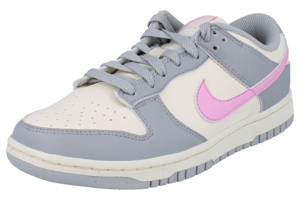 Nike Womens Dunk Low Next Nature Womens Trainers Dd1873 002 - Light Smoke Grey Pink Rise 002 - Photo 0