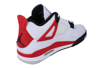 Nike Air Jordan 4 Retro Mens Basketball Trainers Dh6927  161 - White Fire Red Black 161 - Photo 2