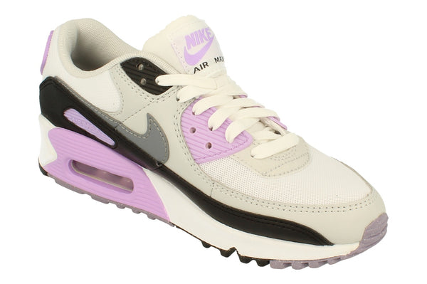 Nike Womens Air Max 90 Trainers Dh8010  103 - White Cool Grey Lilac 103 - Photo 0