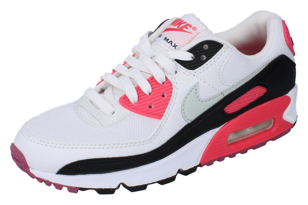 Nike Womens Air Max 90 Trainers Dh8010  105 - White Light Silver Aster Pink 105 - Photo 0