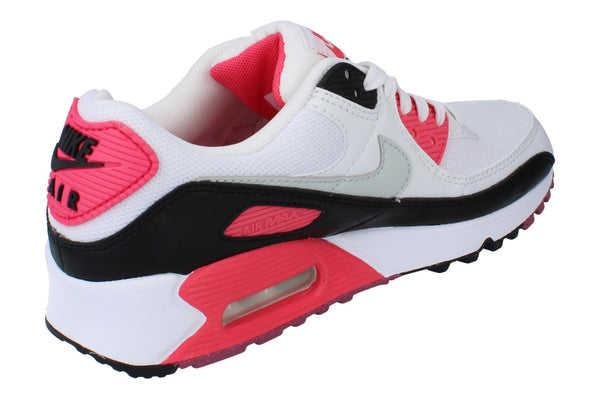 Nike Womens Air Max 90 Trainers Dh8010  105 - White Light Silver Aster Pink 105 - Photo 0