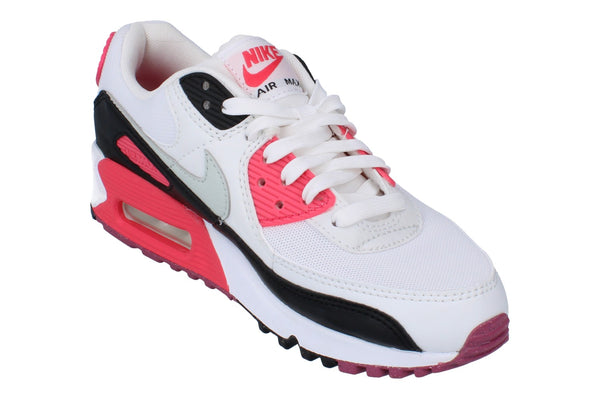 Nike Womens Air Max 90 Trainers Dh8010  105 - White Light Silver Aster Pink 105 - Photo 0