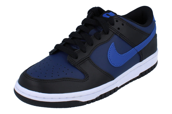 Nike Dunk Low GS Trainers Dh9765 402 - Midnight Navy Game Royal Black 402 - Photo 0