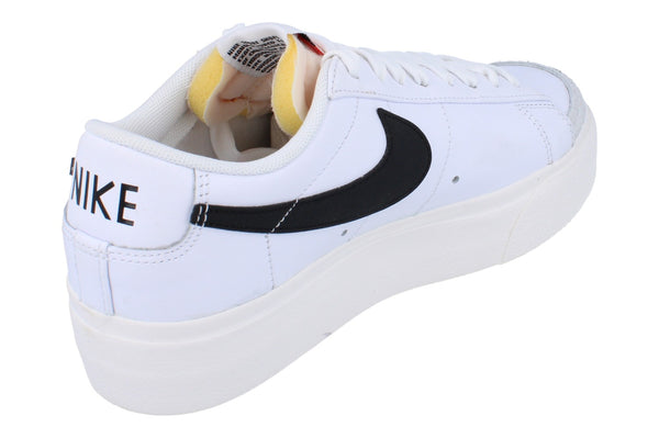 Nike Womens Blazer Low Platform Trainers Dj0292  101 - White Black Sail Team Orange 101 - Photo 0