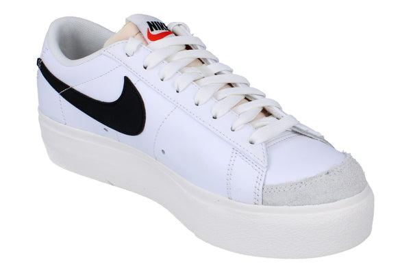 Nike Womens Blazer Low Platform Trainers Dj0292  101 - White Black Sail Team Orange 101 - Photo 0