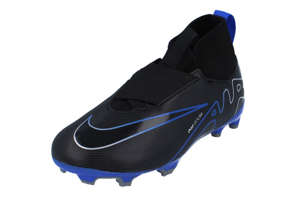 Nike Junior Zoom Superfly 9 Academy Fg/Mg Football Boots Dj5623  040 - Black Chrome Hyper Royal 040 - Photo 0