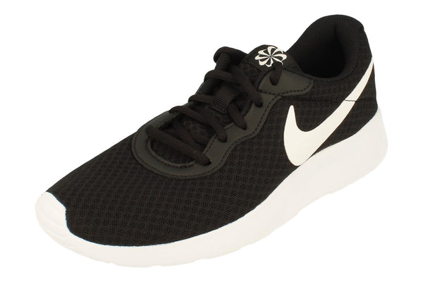 Nike Womens Tanjun Trainers Dj6257  004 - Black White Barely Volt 004 - Photo 0