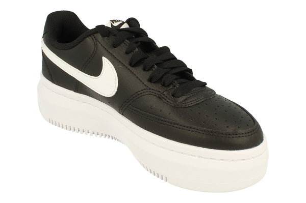 Nike Court Vision Alta LTR Womens Trainers Dm0113  002 - Black White 002 - Photo 0