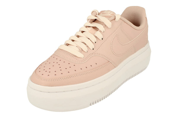 Nike Court Vision Alta LTR Womens Trainers Dm0113  600 - Pink Oxford White 600 - Photo 0