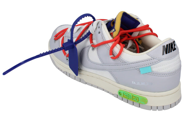 Nike Dunk Low Off X White Mens Trainers Dm1602  126 - Lot 23 Sail Neutral Grey Habanero Red 126 - Photo 0