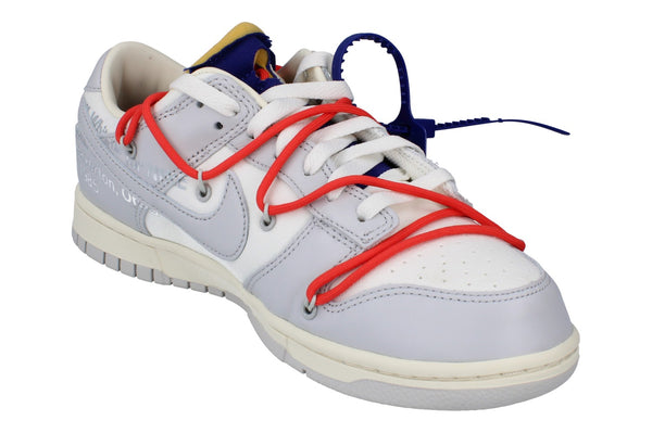 Nike Dunk Low Off X White Mens Trainers Dm1602  126 - Lot 23 Sail Neutral Grey Habanero Red 126 - Photo 0