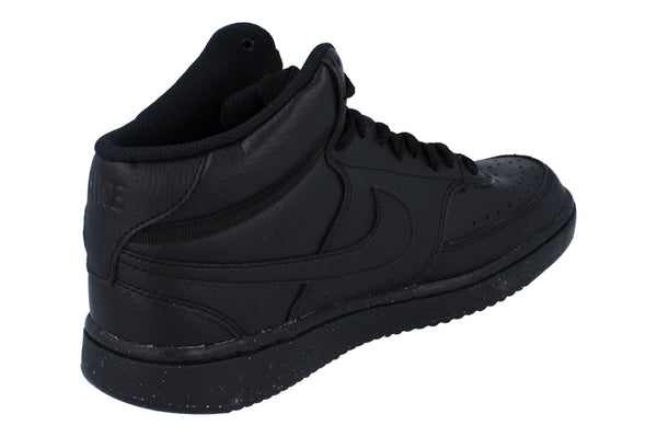 Nike Court Vision Mid NN Mens Trainers Dn3577 003 - Black Black Black 003 - Photo 0