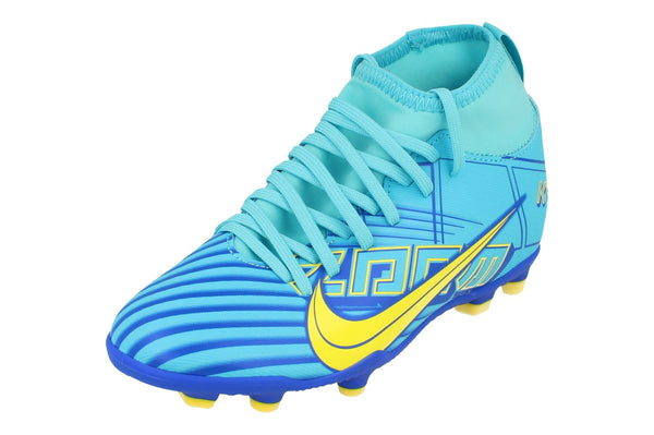 Nike Junior Superfly 9 Club Km Fg/Mg Football Boots Do9789 400 - Baltic Blue White 400 - Photo 0