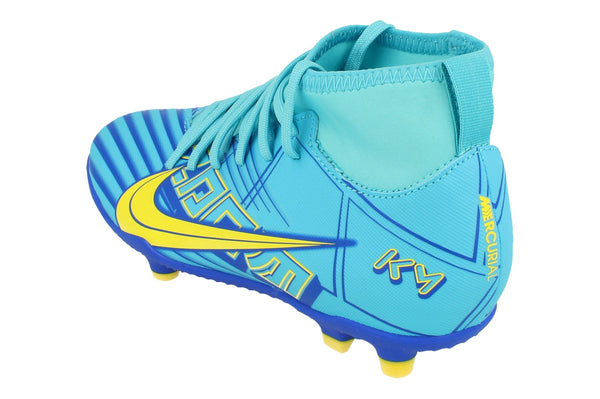 Nike Junior Superfly 9 Club Km Fg/Mg Football Boots Do9789 400 - Baltic Blue White 400 - Photo 0