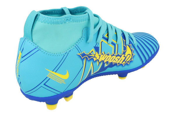 Nike Junior Superfly 9 Club Km Fg/Mg Football Boots Do9789 400 - Baltic Blue White 400 - Photo 0